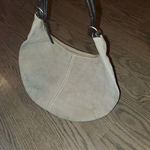 Beige hand bag